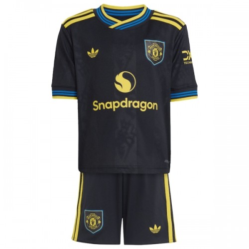 Conjunto Manchester United Equipamento Terceiro 2025-26 - Criança Conjunto Manchester United Equipamento Terceiro 2025-26 - Criança